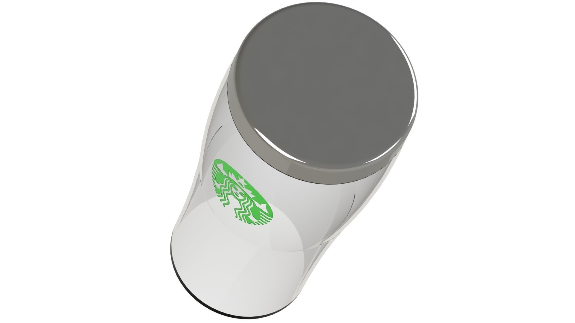 Starbucks plastic cup 3D print model_2