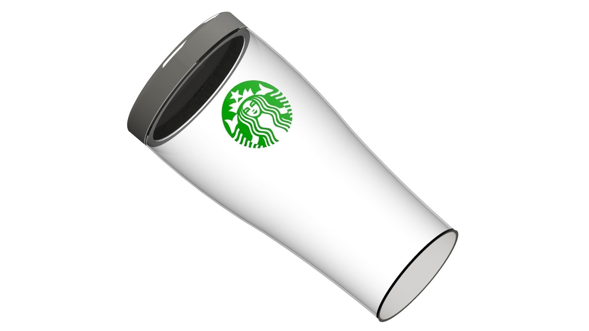Starbucks plastic cup 3D print model_1