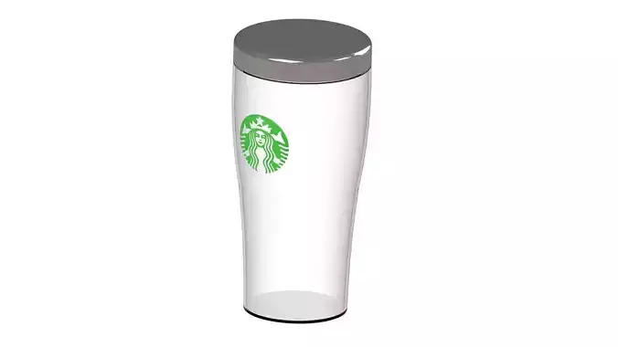 Starbucks plastic cup 3D print model