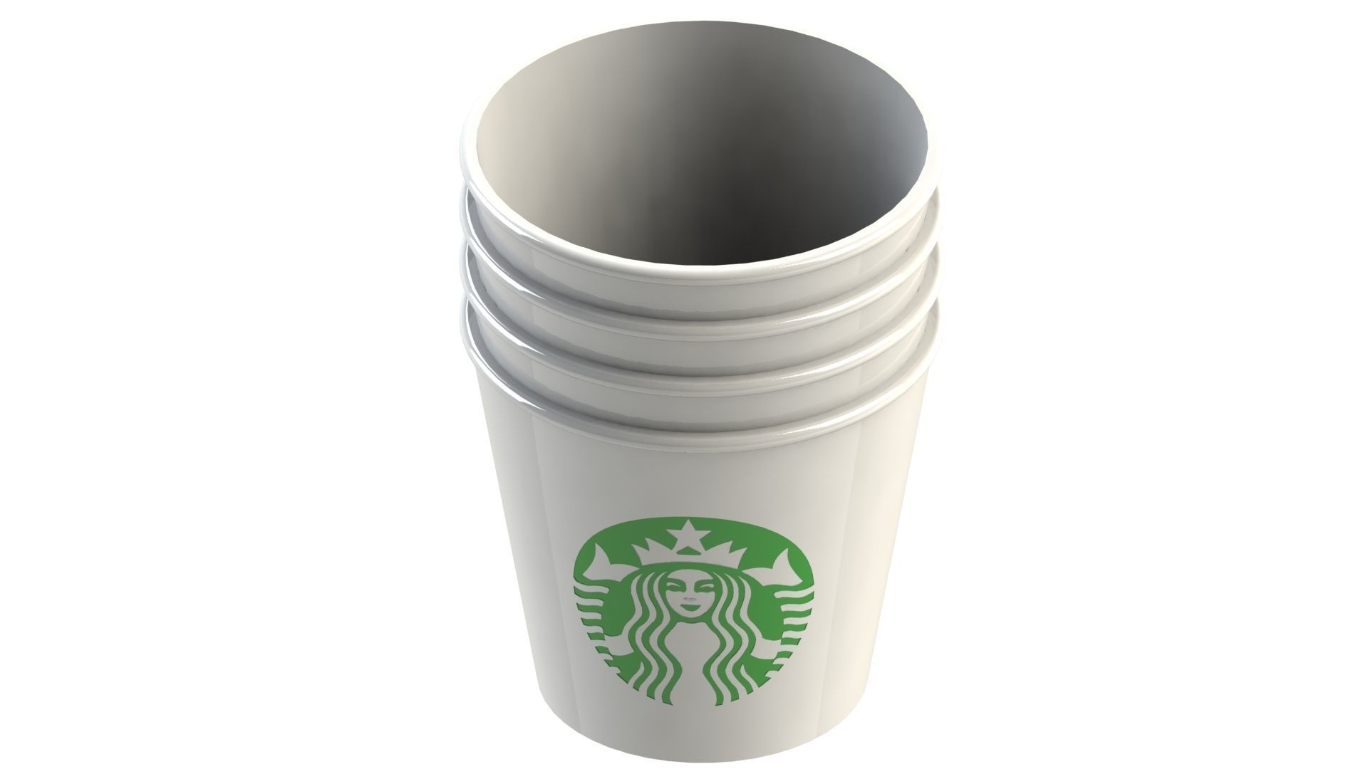 Starbucks Coffee cup 110 ml 3D print model_4