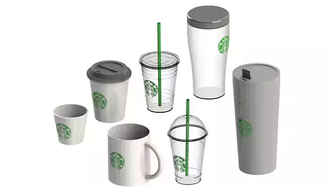 Starbucks coffee cup 3D Model Collection