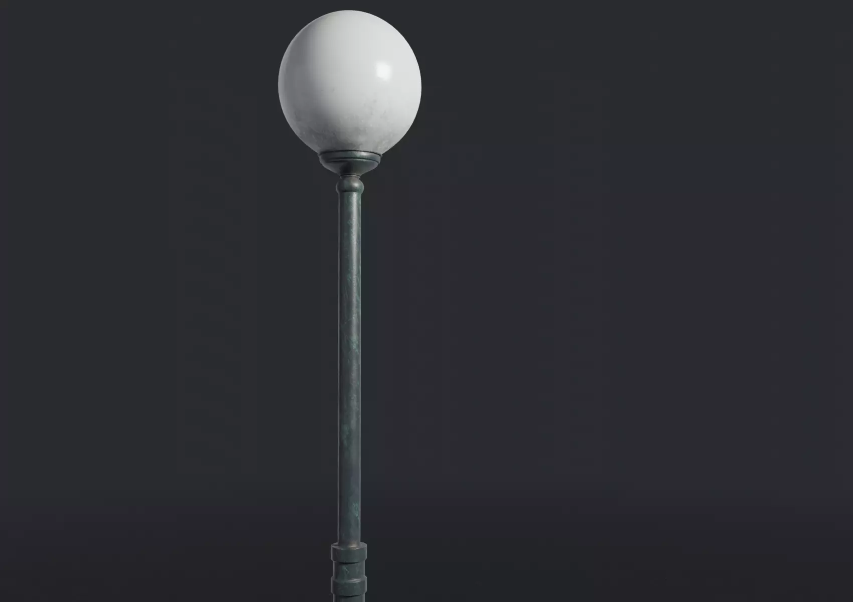 Spherical Street lamp Free 3D model_0