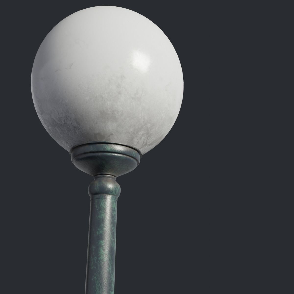 Spherical Street lamp Free 3D model_1