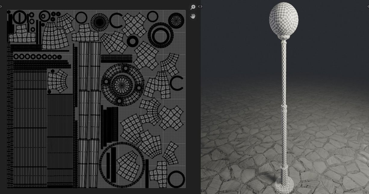 Spherical Street lamp Free 3D model_10