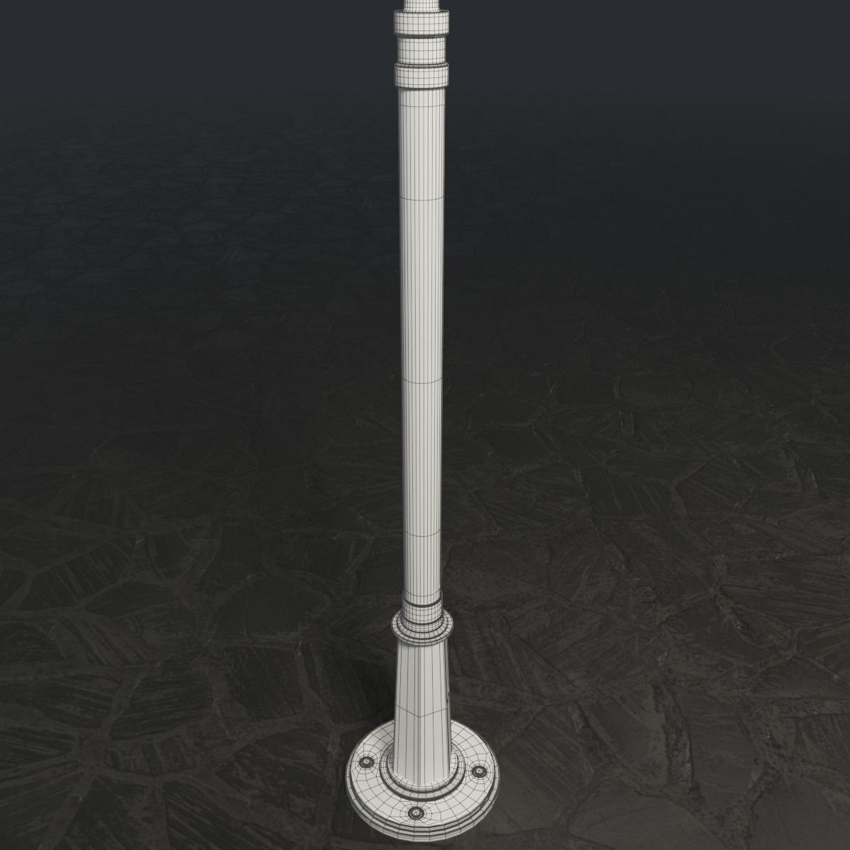 Spherical Street lamp Free 3D model_6