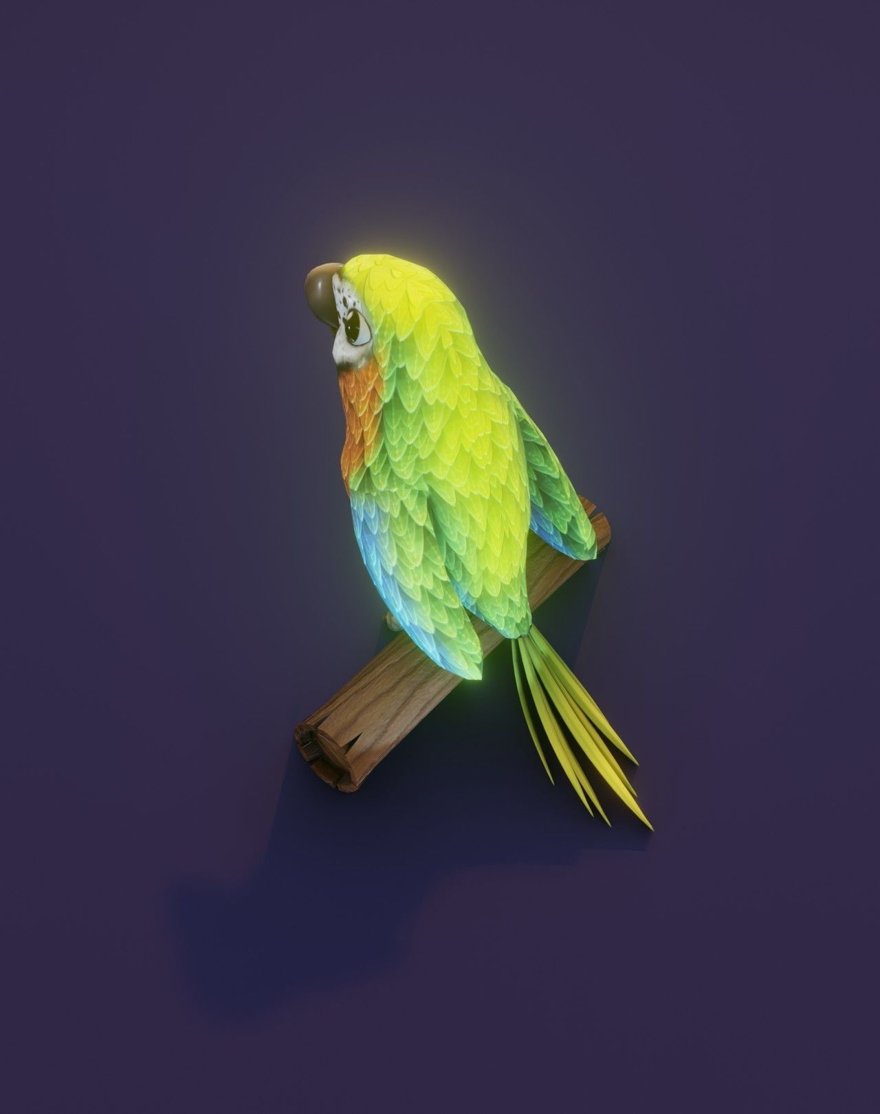 Cartoon Ara Parrot 3D Collection _13