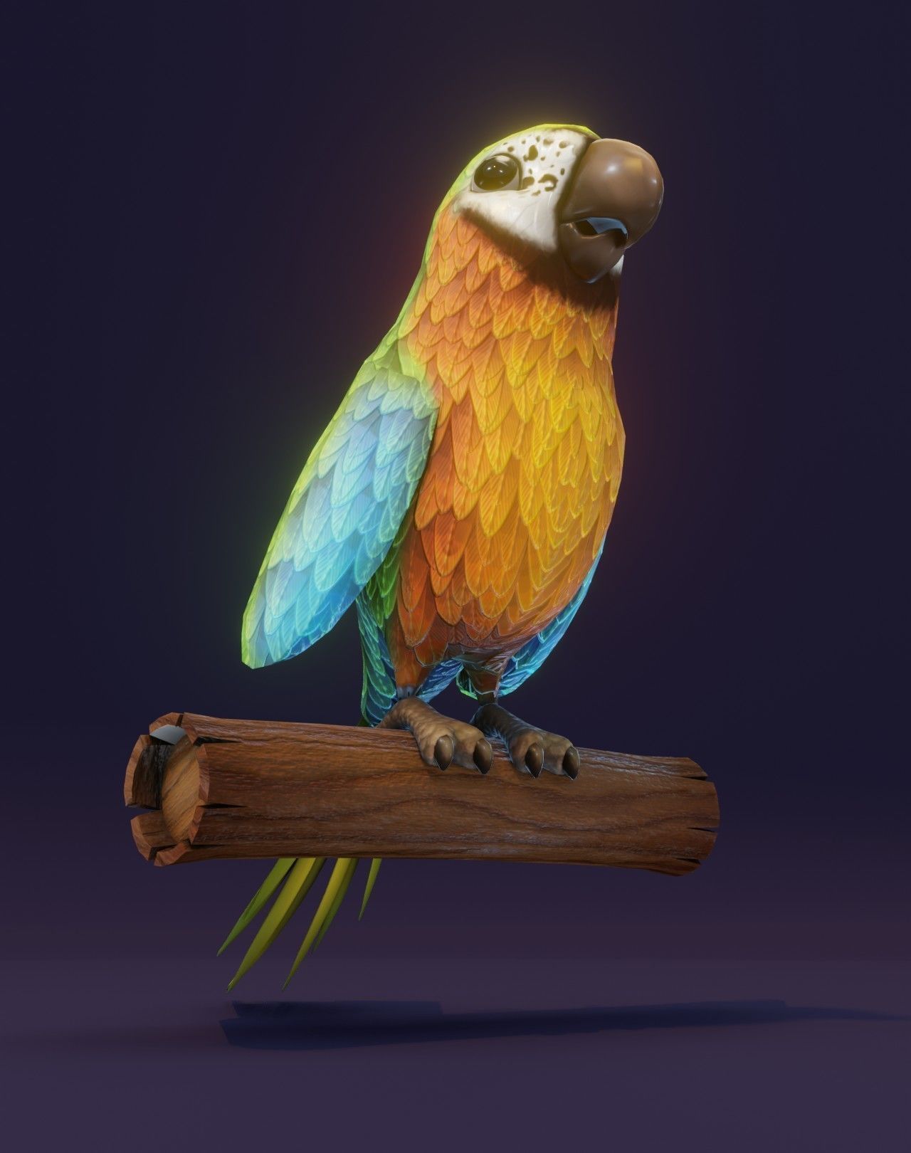 Cartoon Ara Parrot 3D Collection _49