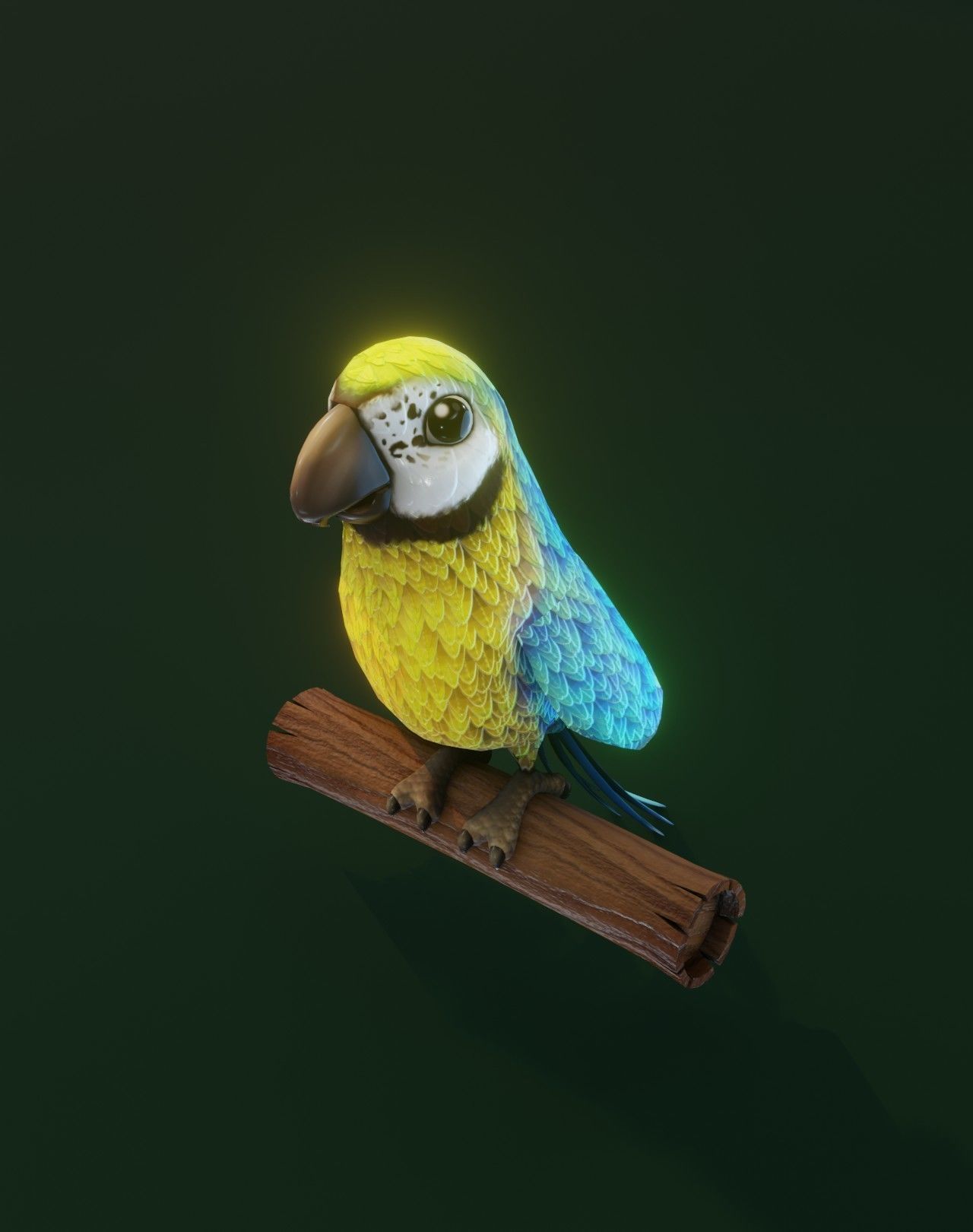 Cartoon Ara Parrot 3D Collection _24