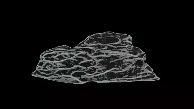  hard black rock stone rockery black iron stone