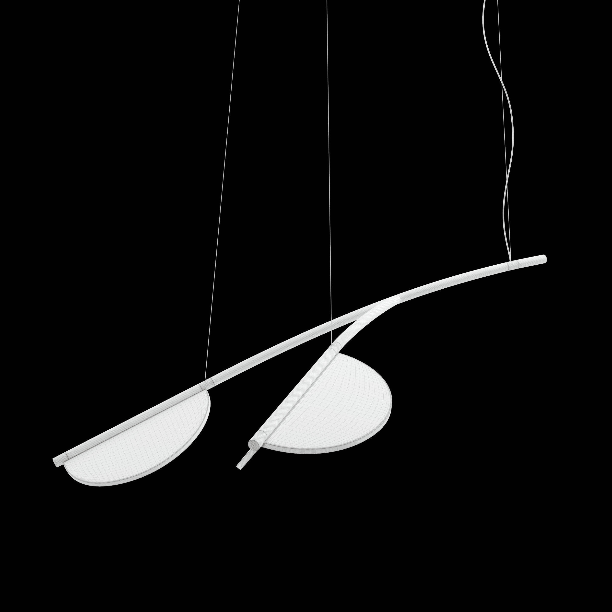 almendra organic suspension lamp by FLOS 3D model_5