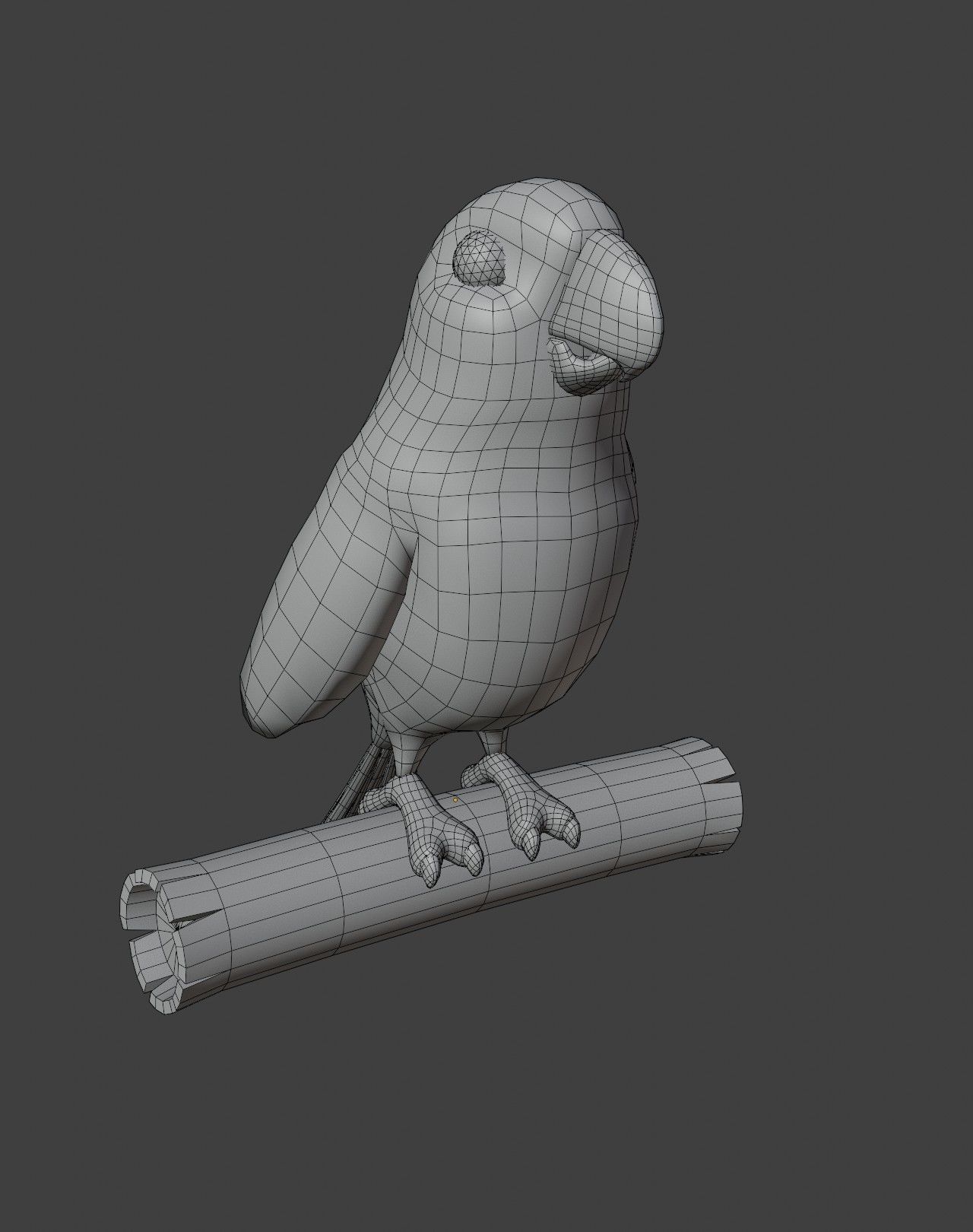 Cartoon Ara Parrot Rigged 3D Models Low-poly 3D model_2