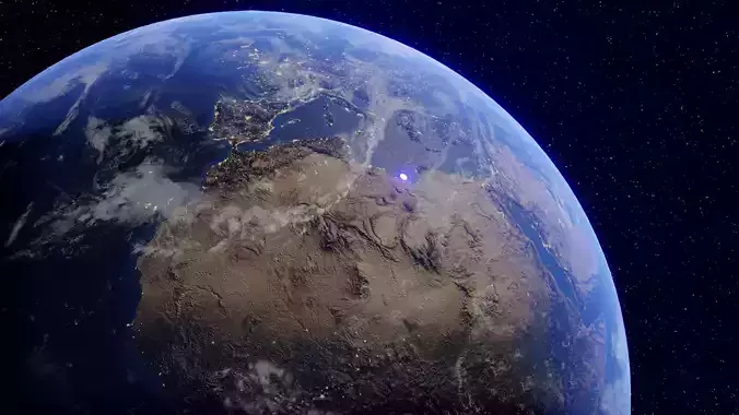 earth from space 3D model