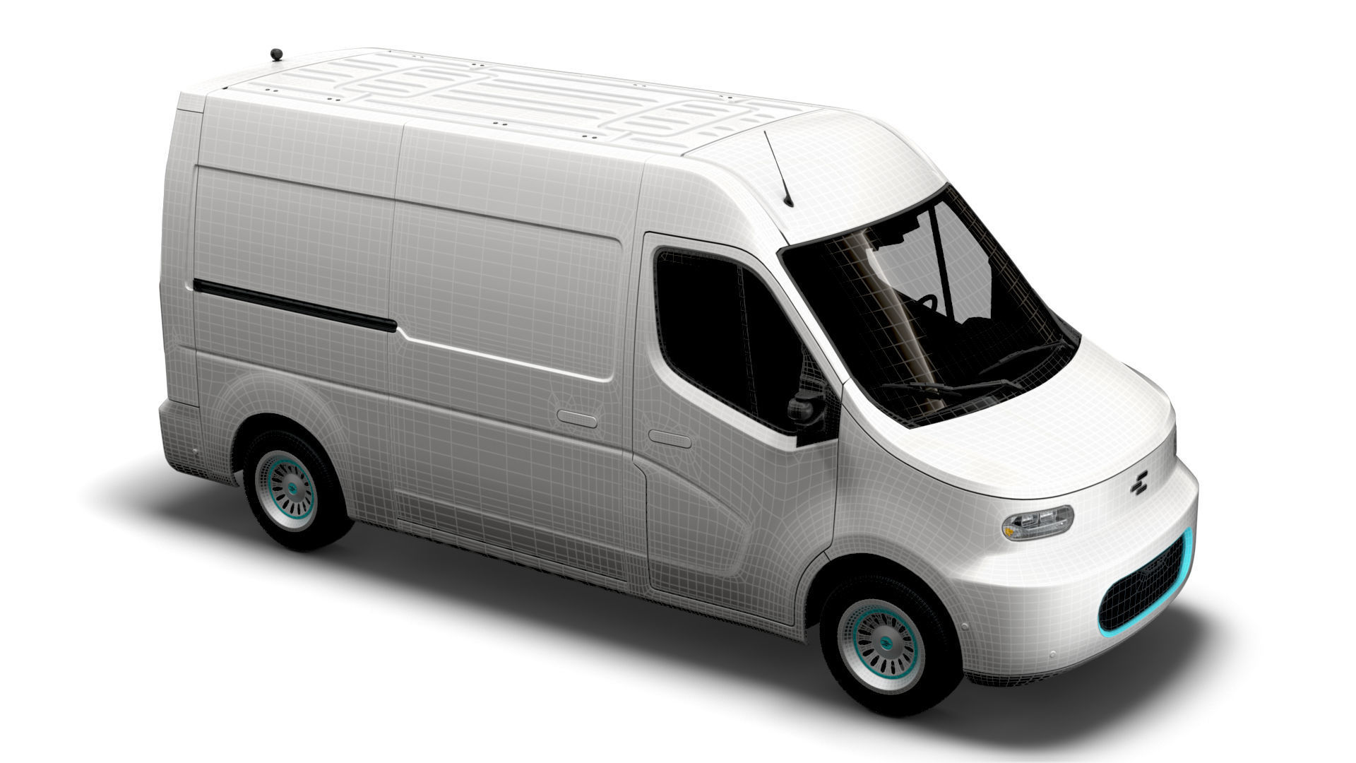 Generic Panel Van 2023 3D model_20