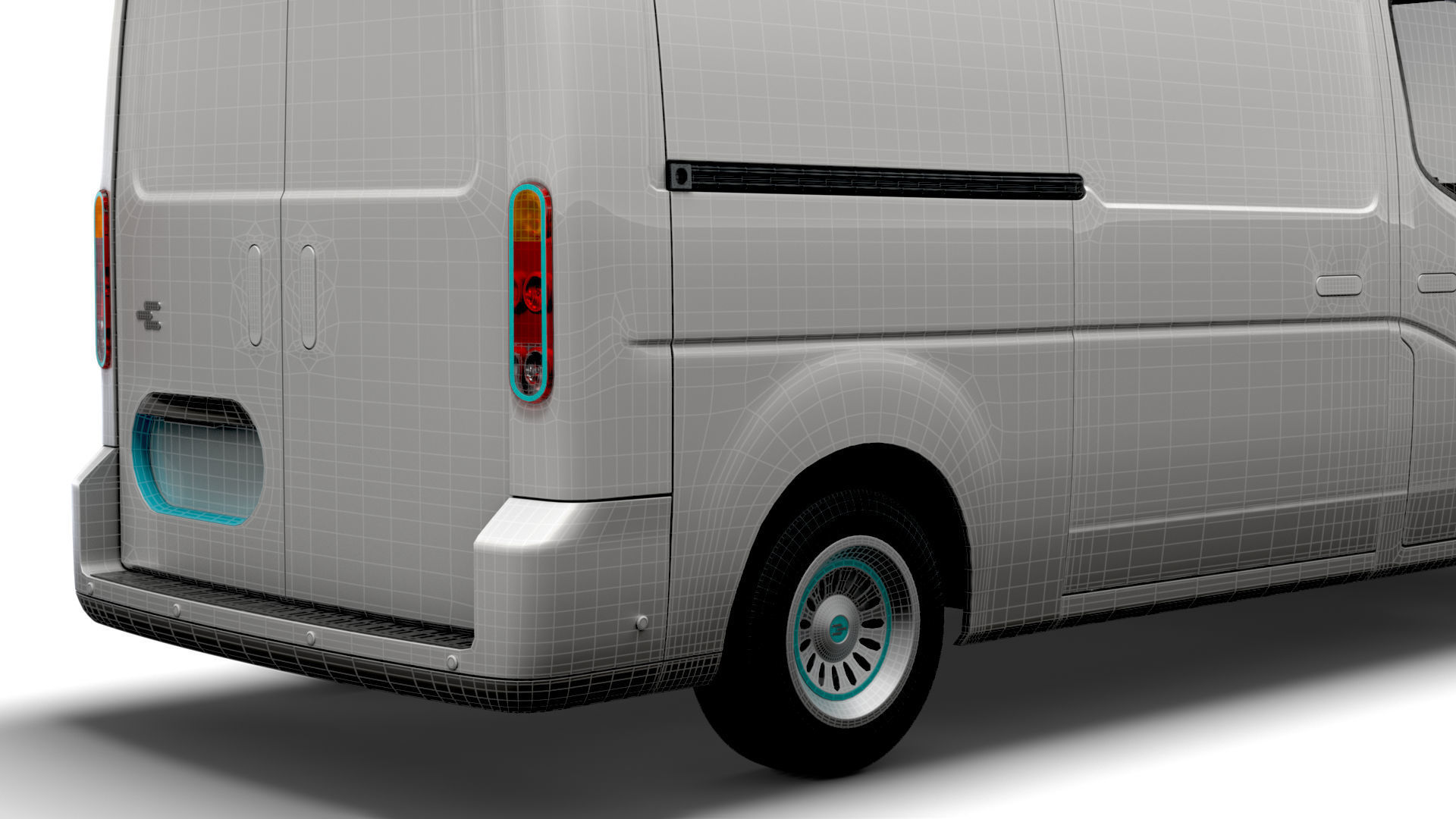 Generic Panel Van 2023 3D model_23