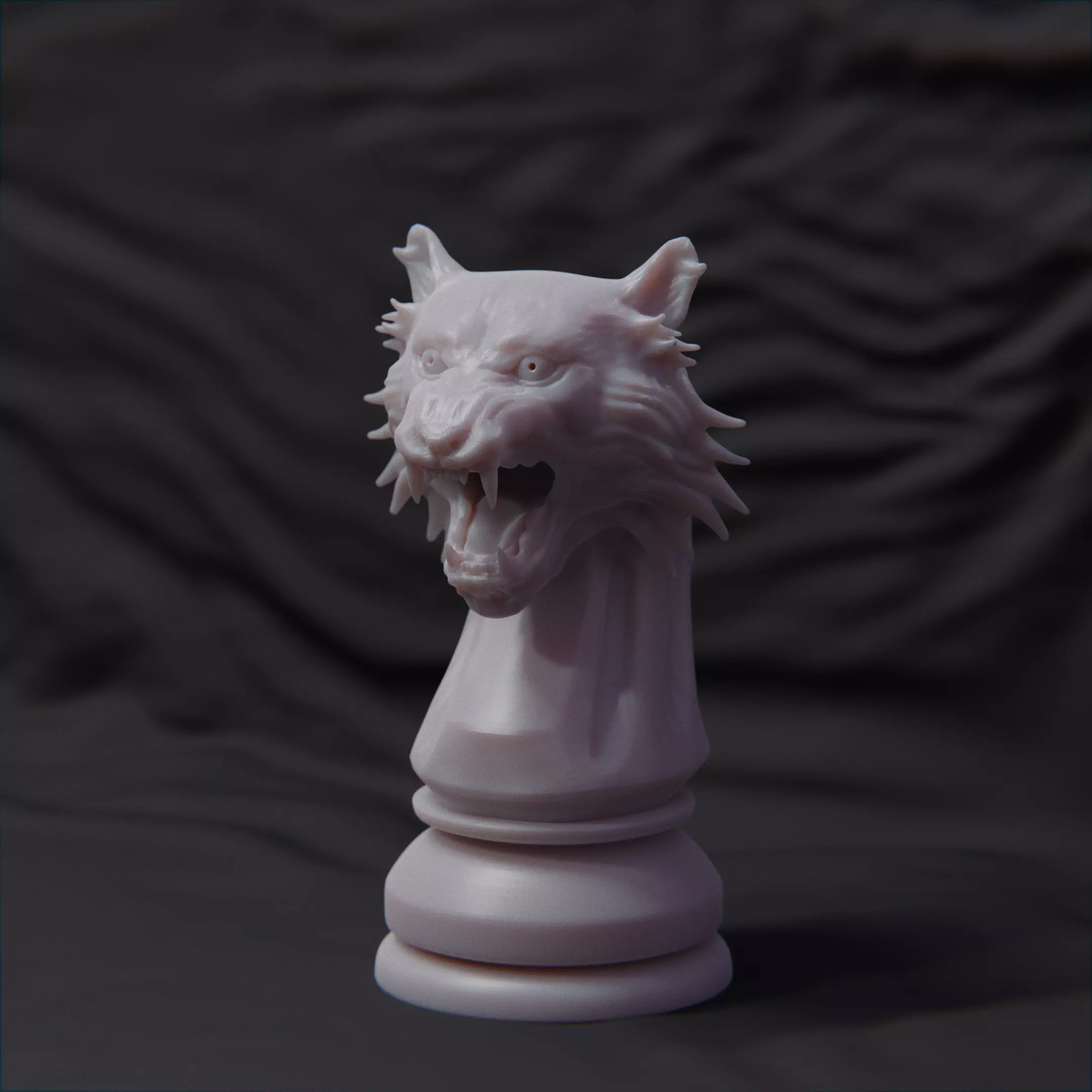 Tiger Chess Knight 3D print model_0