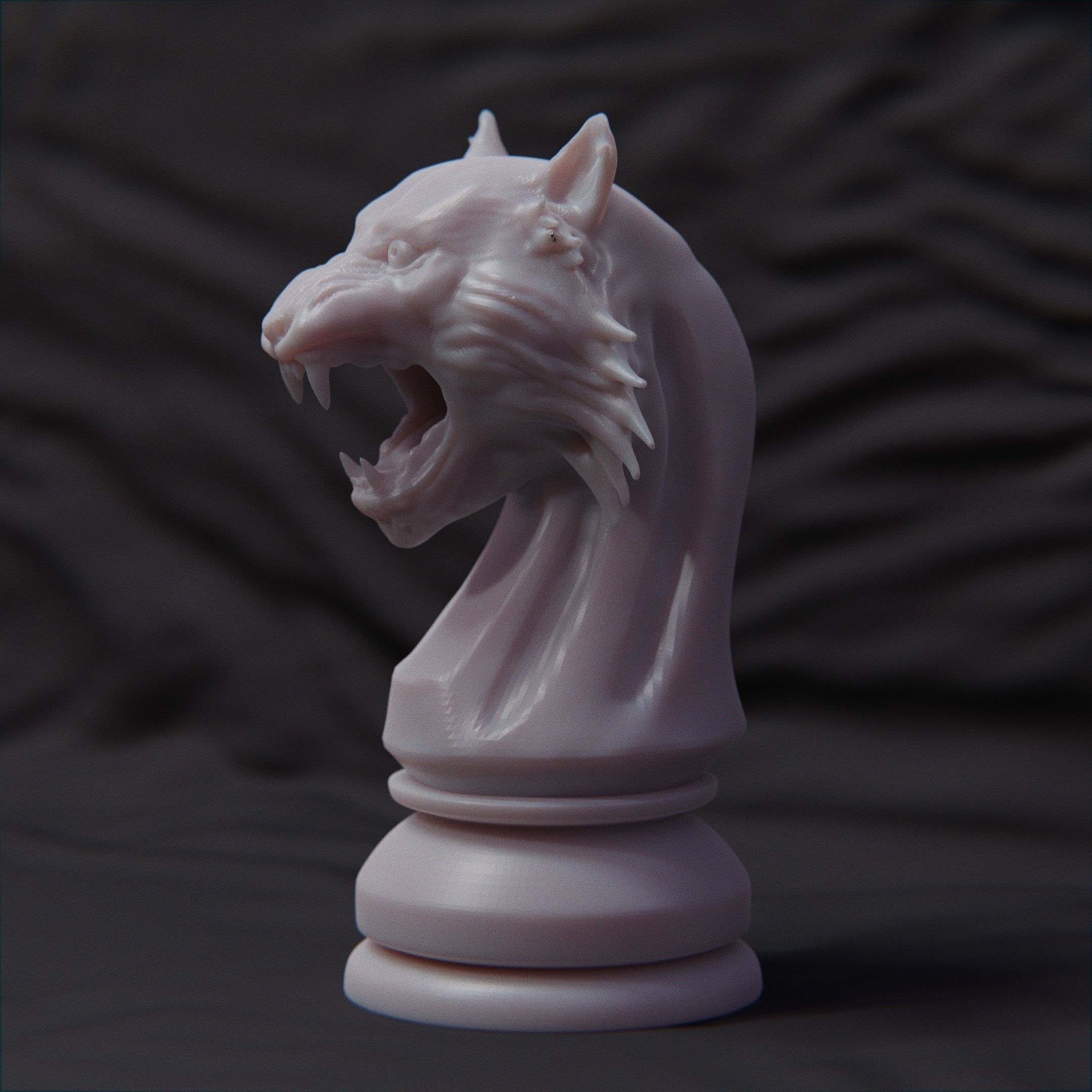 Tiger Chess Knight 3D print model_1