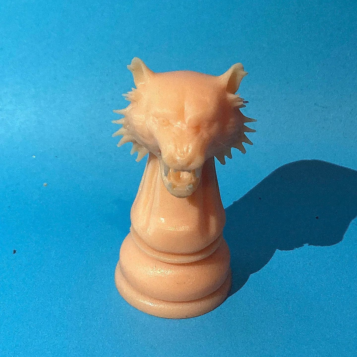 Tiger Chess Knight 3D print model_2