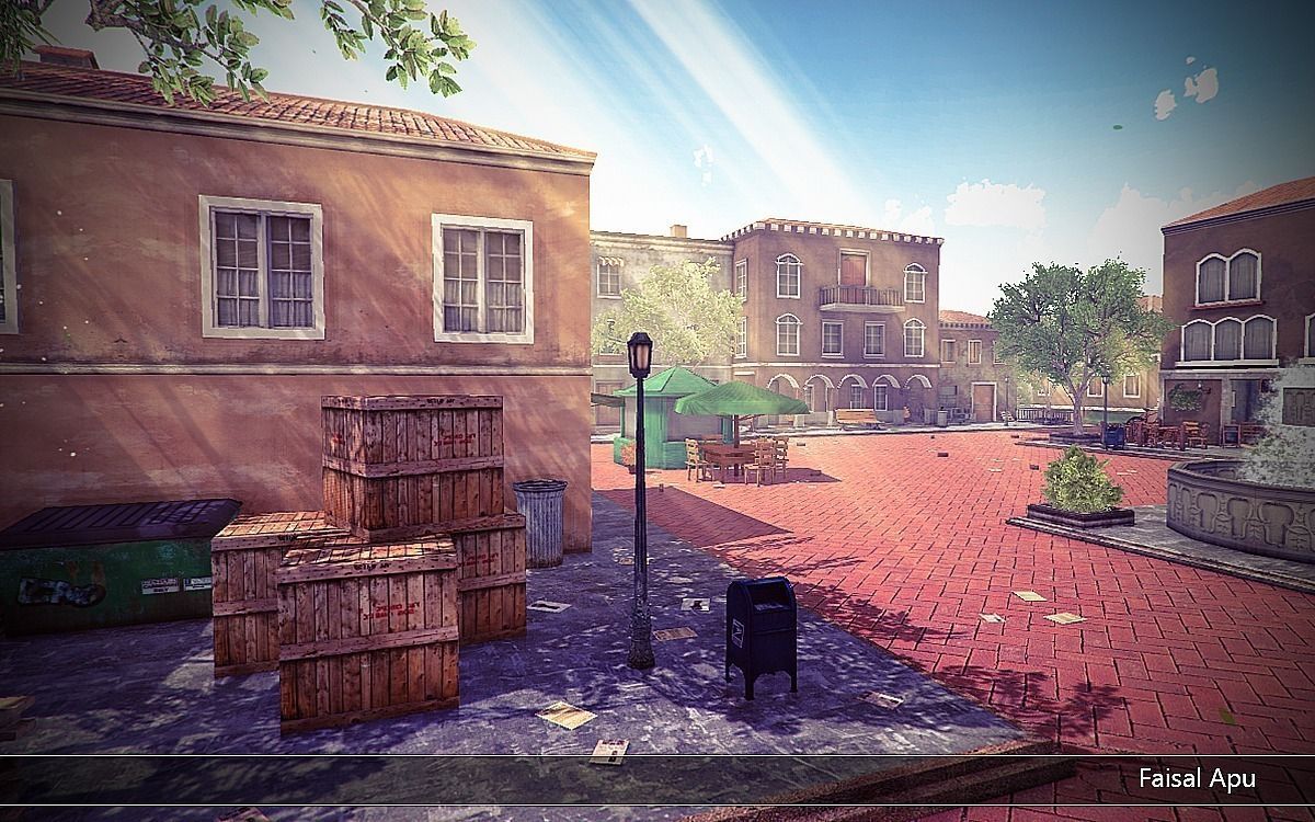 Venice Town Low-poly 3D model_4