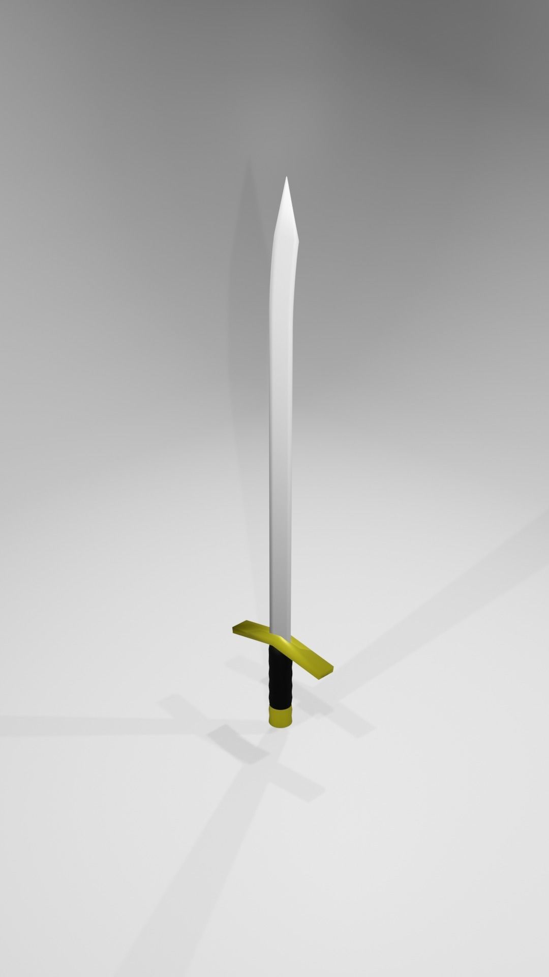 Sword Low-poly 3D model_4