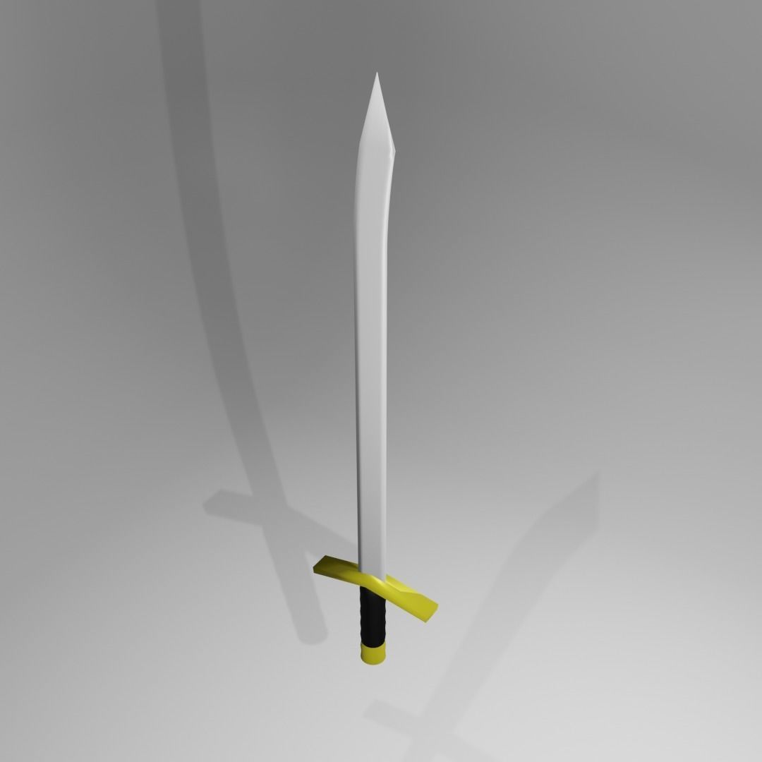 Sword Low-poly 3D model_5