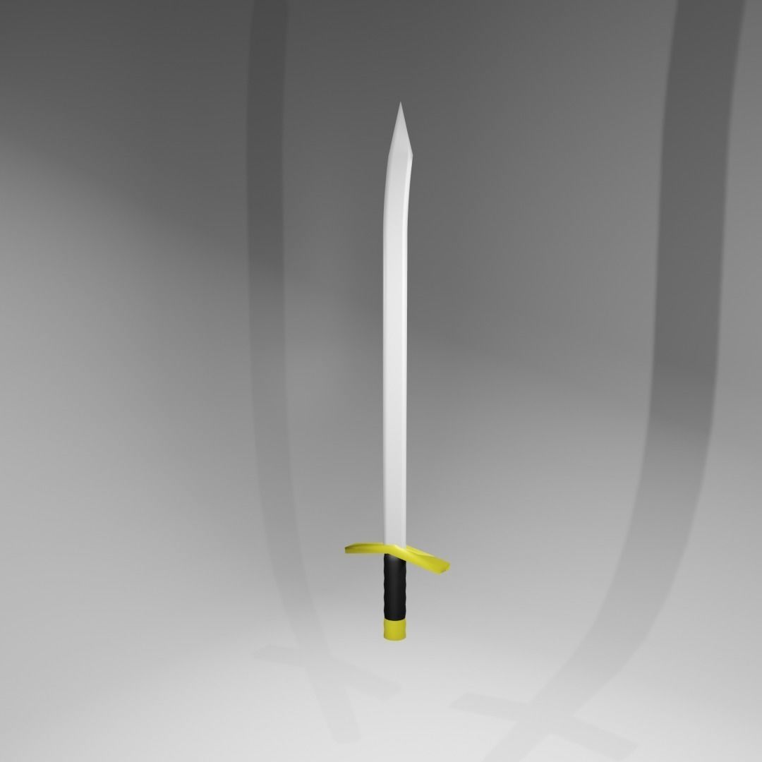 Sword Low-poly 3D model_2