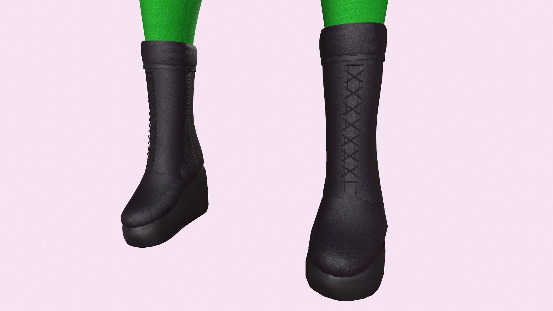 Maya Modular Girl 8 Low-poly 3D model_6