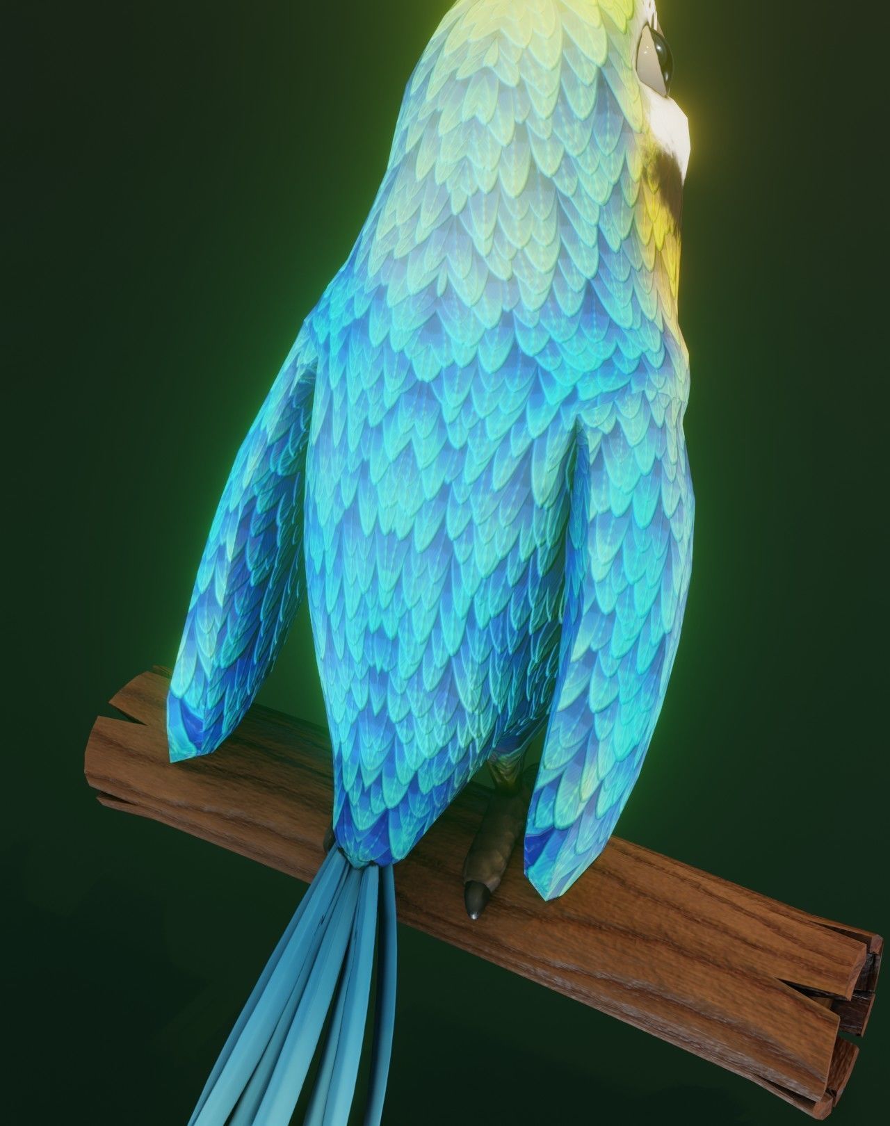 Cartoon Ara Parrot Animated 3D Collection _44