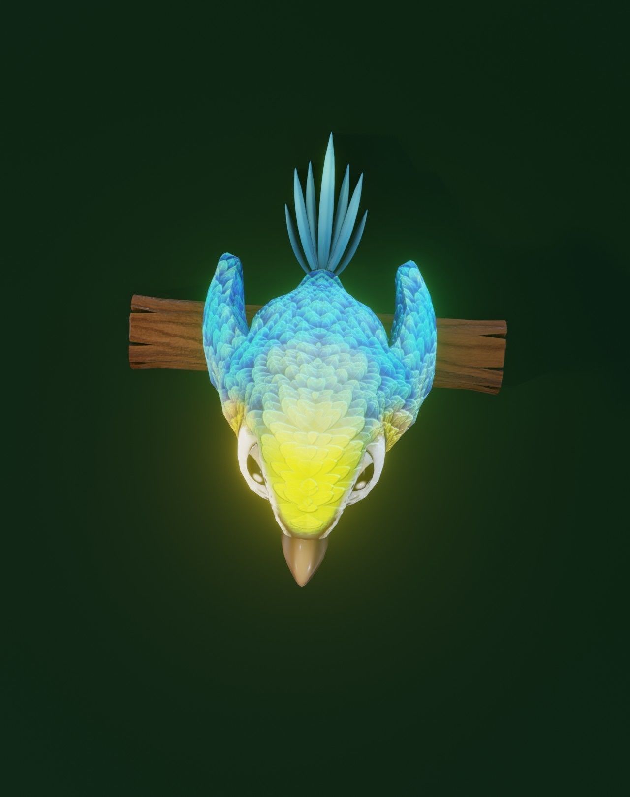 Cartoon Ara Parrot Animated 3D Collection _17