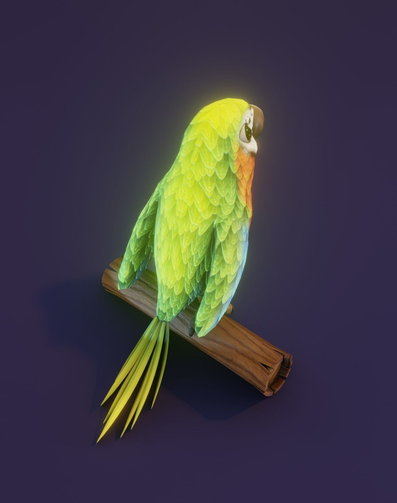 Cartoon Ara Parrot Animated 3D Collection _24