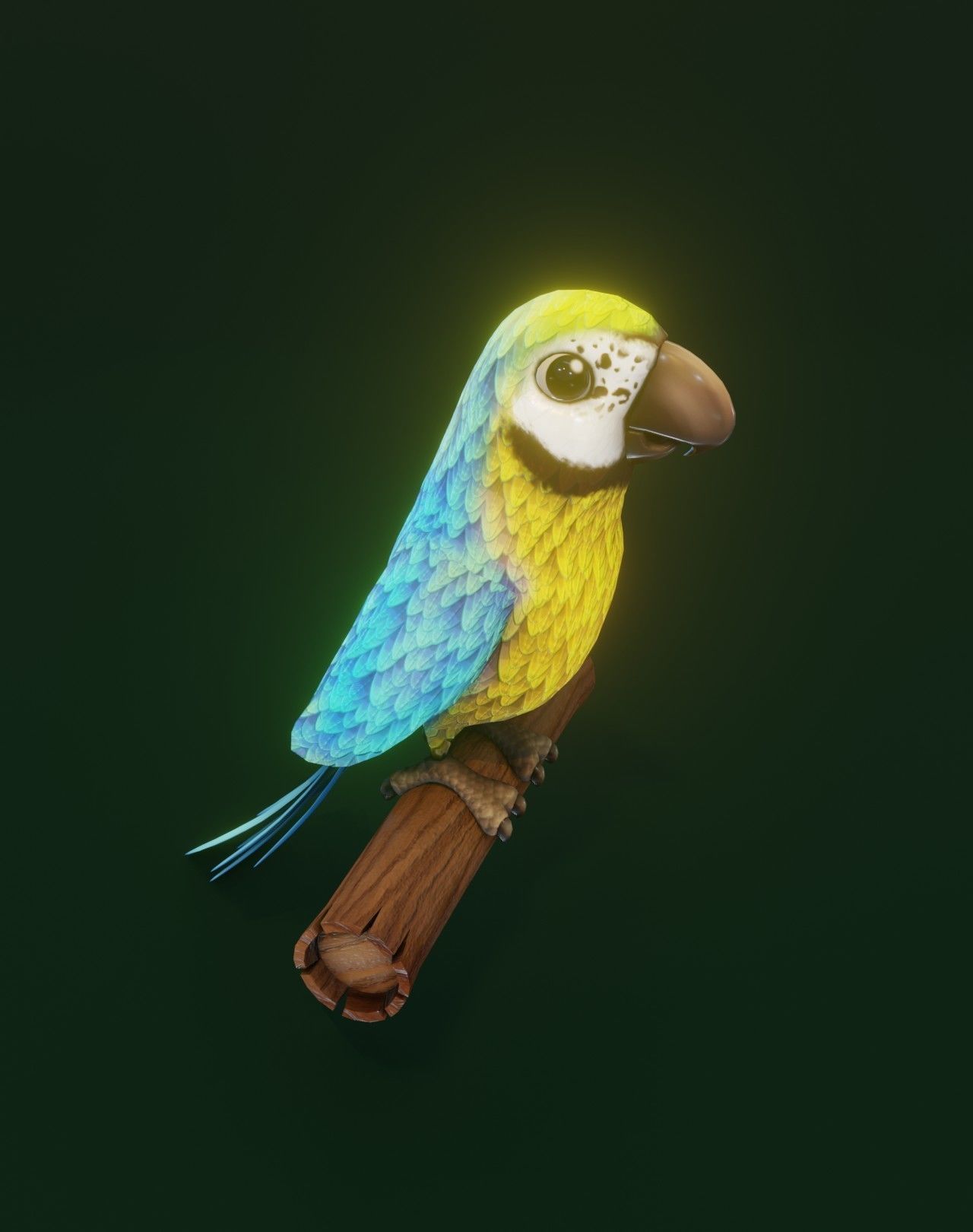 Cartoon Ara Parrot Animated 3D Collection _22