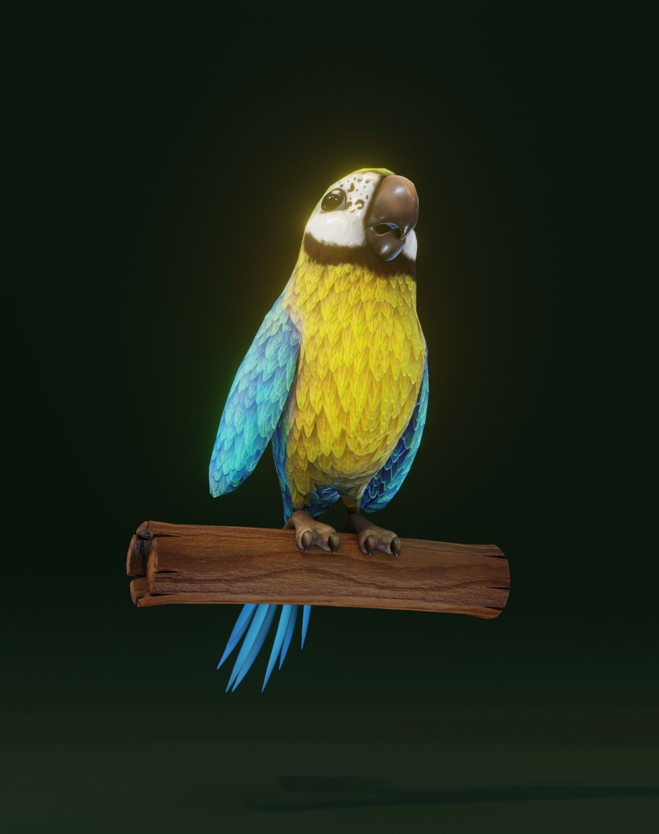 Cartoon Ara Parrot Animated 3D Collection _31