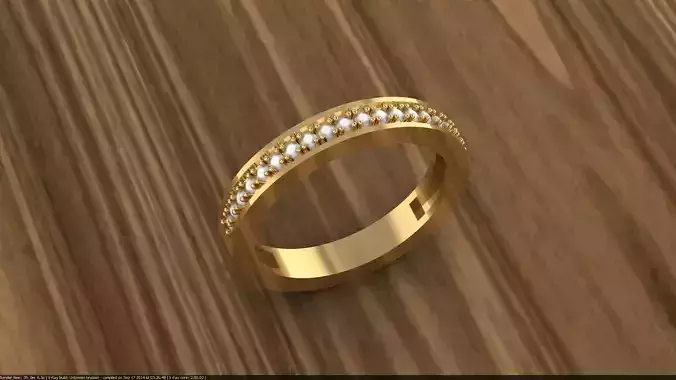 Diamond Jewelry Ring 3D print model