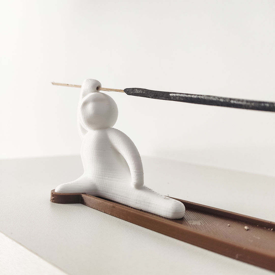 Incense holder or censer Ninja creative utility 3D print model_1