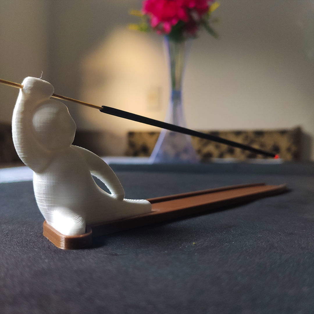 Incense holder or censer Ninja creative utility 3D print model_5