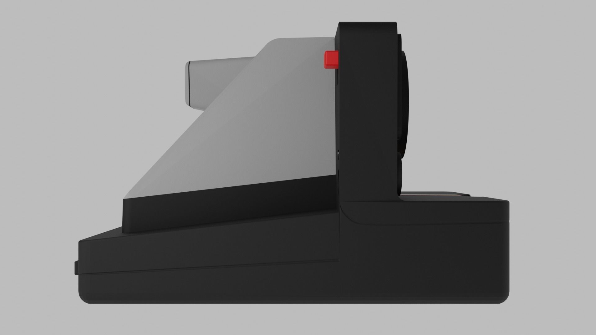 Camera Polaroid one step plus black and white 3D model_3