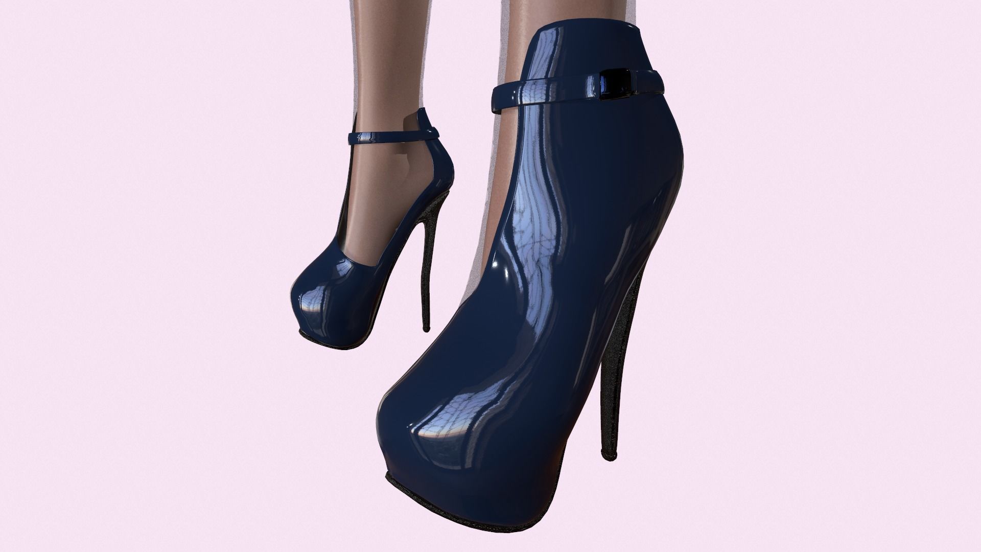 Maya Modular Girl 10 Low-poly 3D model_6