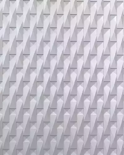 3d Panel tiled wall with triangles