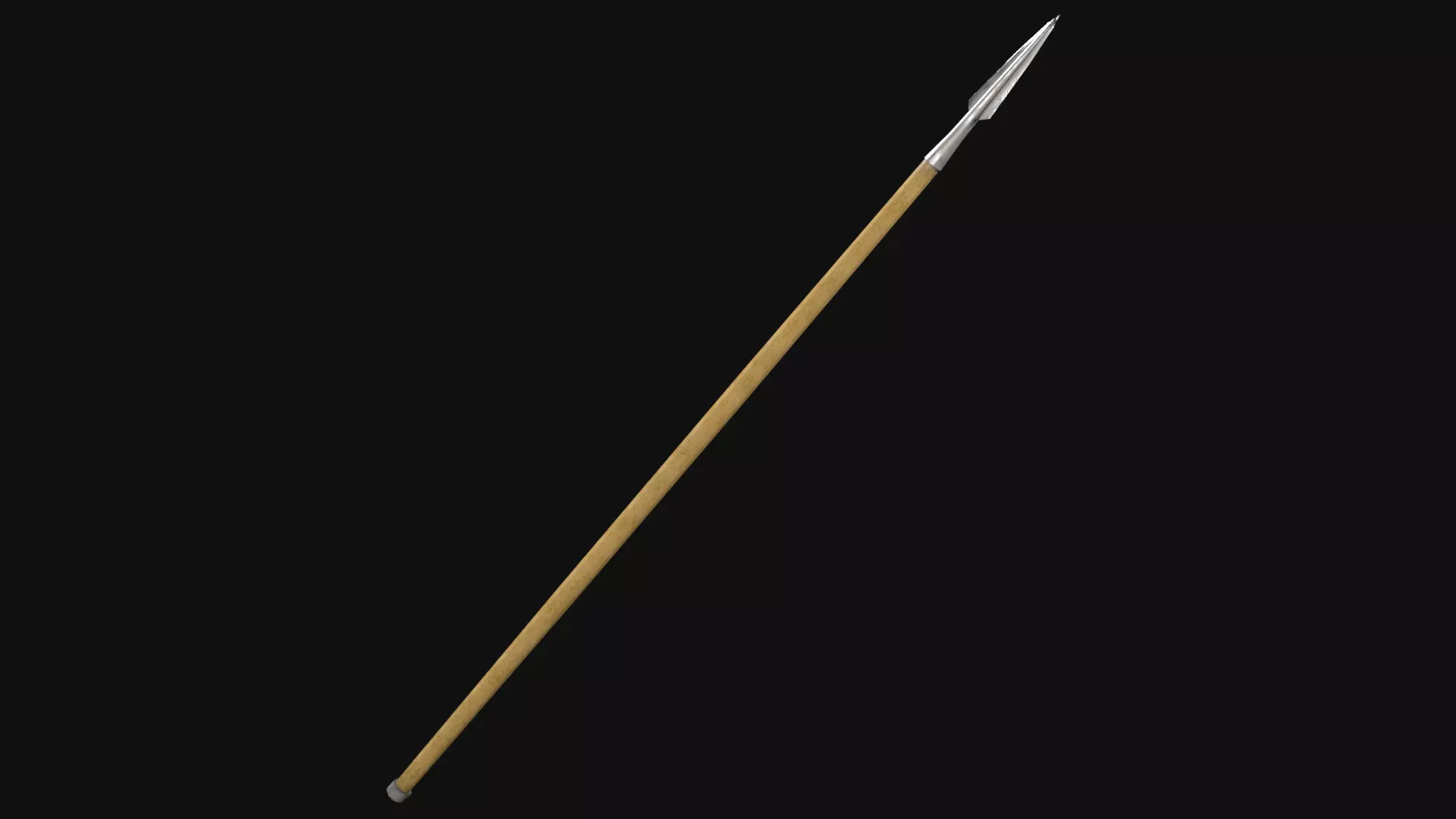 Medieval Spear Free low-poly 3D model