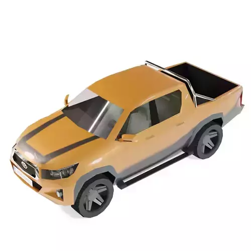 Toyota Hilux Low-poly 3D model