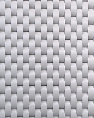 3d panel close up of weaved pattern Low-poly 3D model