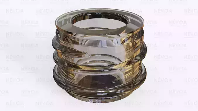 Neck finish - SP 444 - 28 - LIP - BF - voluntary standard 3D model Neck finish - SP 444 - 28 - LIP - BF - voluntary standard 3D model