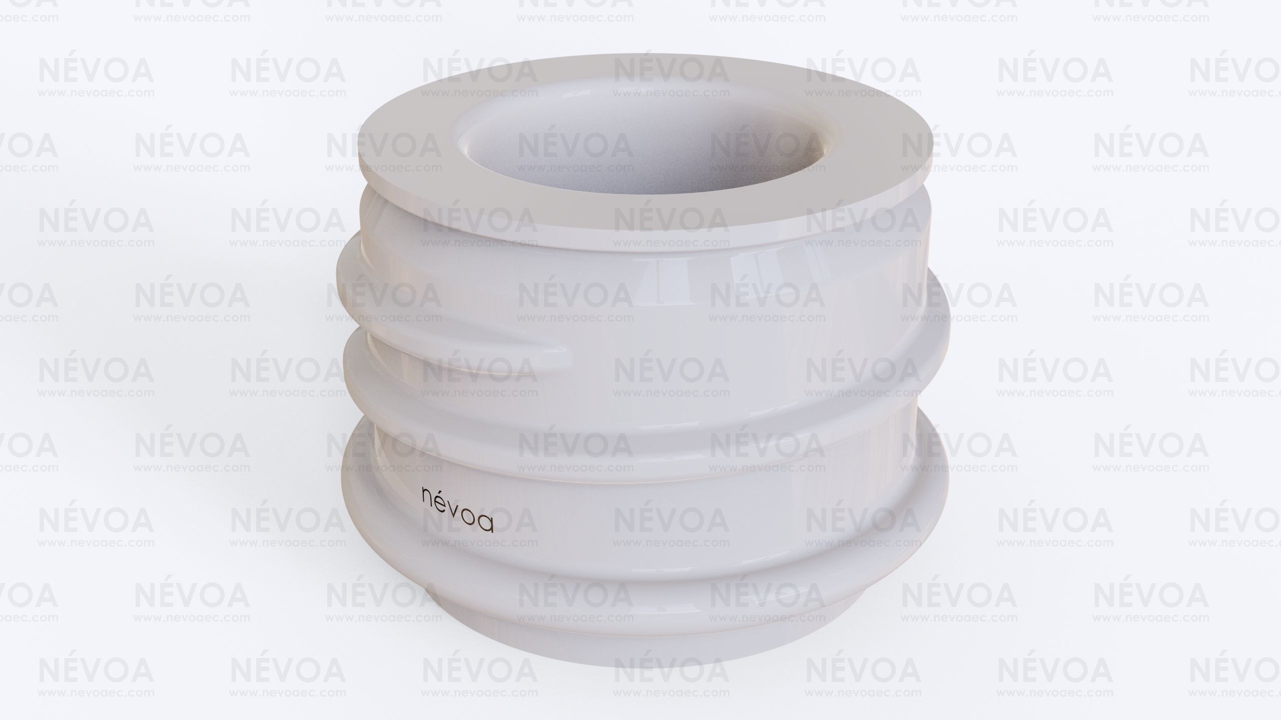 Neck finish - SP 444 - 28 - LIP - BF - voluntary standard 3D model_1