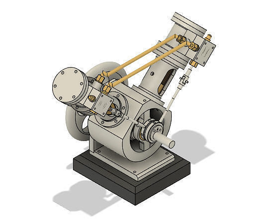 V2 Steam Engine 3D model