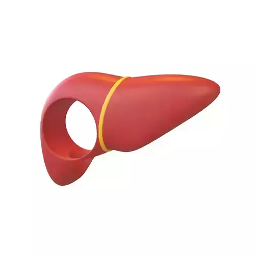 Cartoon Liver Costume Hat v1 001 Low-poly 3D model