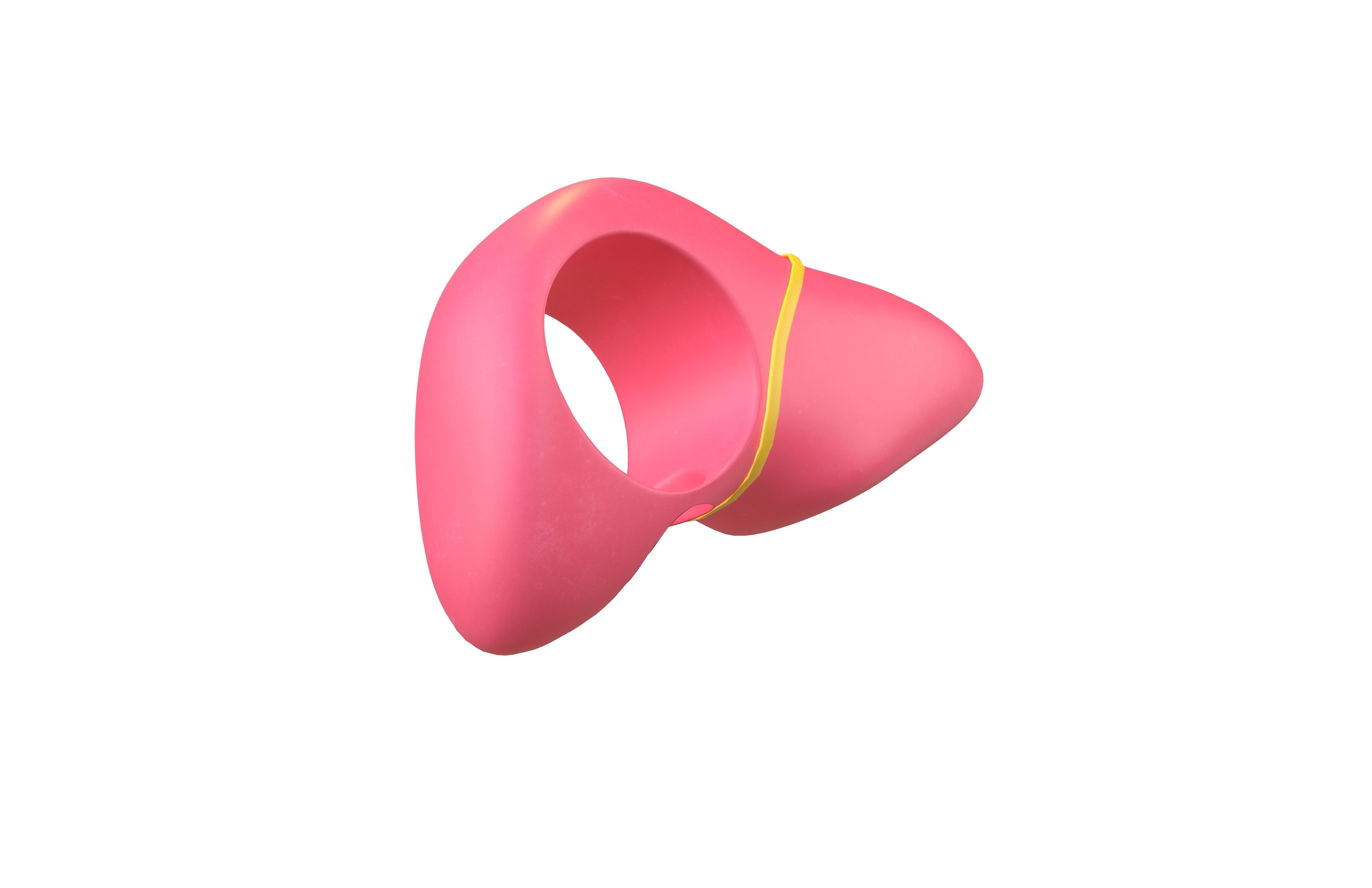 Cartoon Liver Costume Hat v1 002 Low-poly 3D model_3