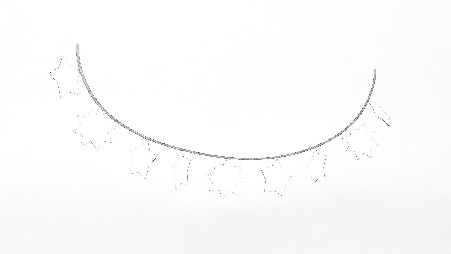 Eid Set gold arabic coffee pot and cups 3D model_15