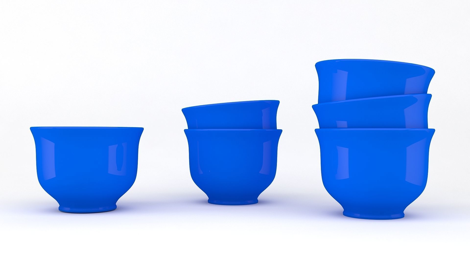 Eid Set gold arabic coffee pot and cups 3D model_24