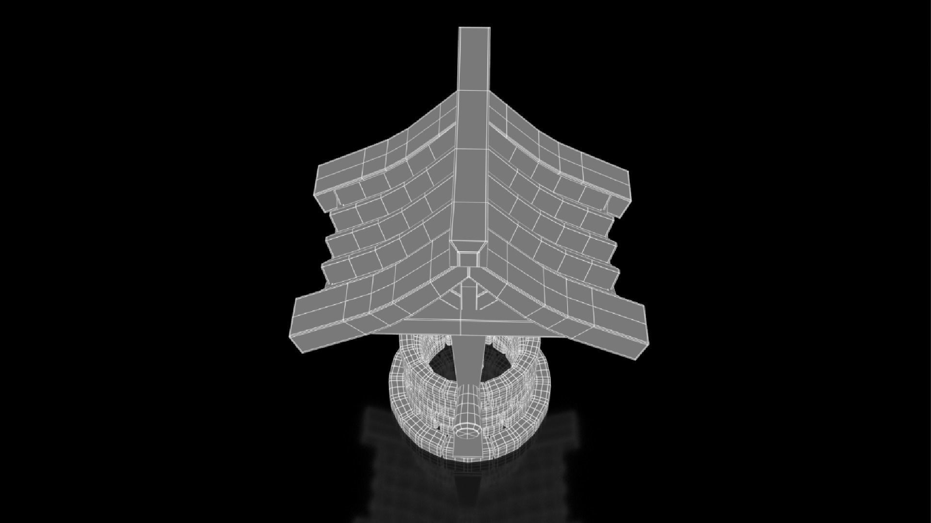 Stylized Water Well 3D model_13