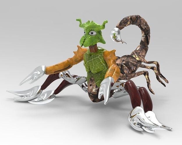 Scorpiona toy scorpion with claws Free 3D model