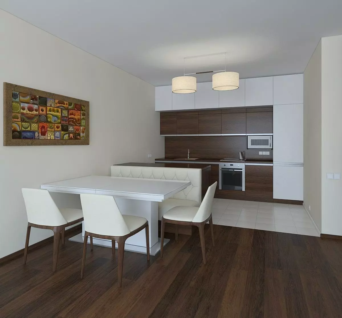 Kitchen of renovated apartment Free 3D model